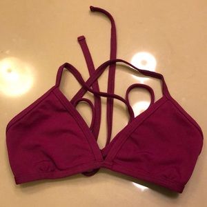 Jolyn Merlot color bikini top